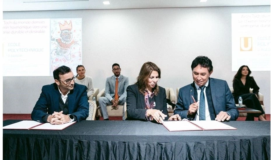 Signature de la convention à l’Université Polytechnique Universiapolis Maroc